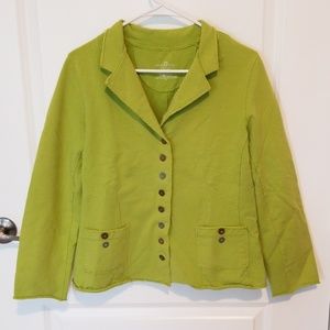 Lime green cotton jacket